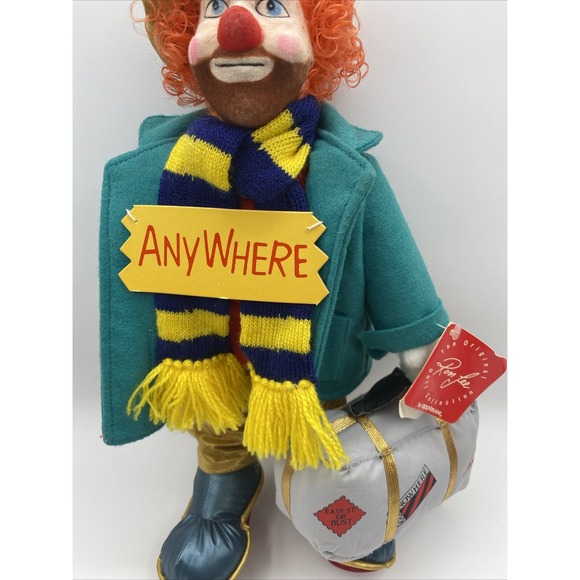 Ron Lee Clown Doll 16" "GEORGIE" #2518 w/ Box, Tag & COA# 2234 Applause VTG 1988 - Picture 4 of 16